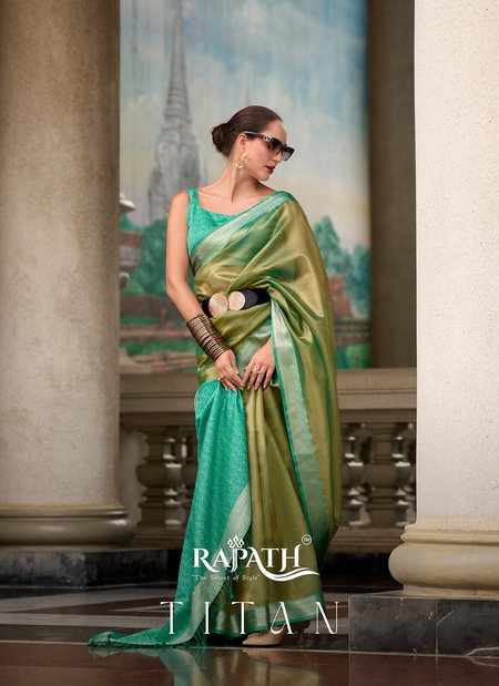 Titan Silk By Rajpath Tissue Casual Wear Saree Suppliers In India